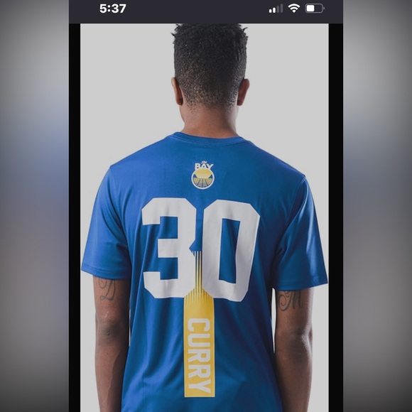 Ultra Game NBA Golden State Warriors - Stephen Curry Mens Active Tee Shirt - Picture 2 of 13